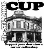 waukesha art the steaming cup 2015 logo